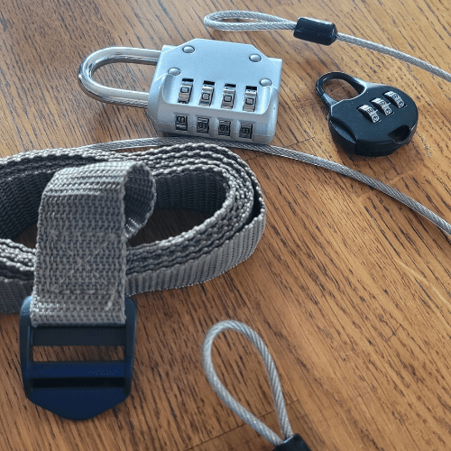 Trail camera lock and strap