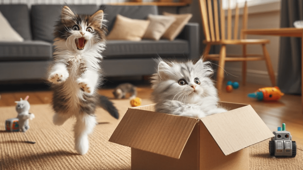 Funny Kittens Playing