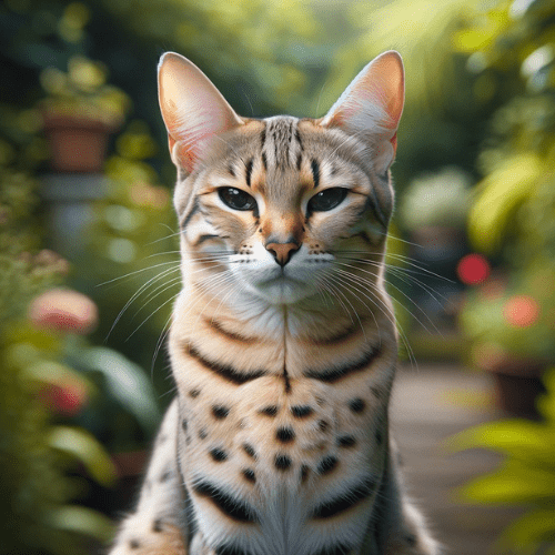 Filial 4 Generation Savannah Cat