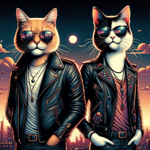 Two Cool Street Cats