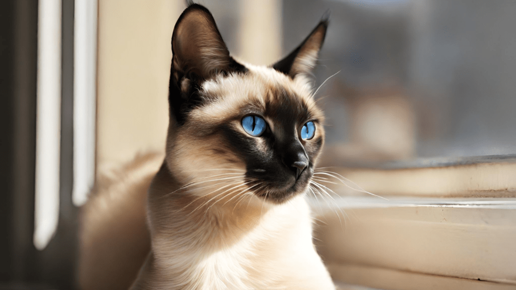 Siamese Cat In Sunshine